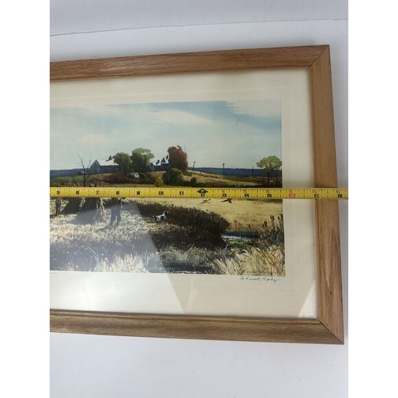 Vtg Aiden Lassell Ripley Signed Print Start Of The Season Framed Picture Artwork - Picture 7 of 10